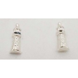 RARD1551PERS Sterling Silver Lighthouse Post Earrings